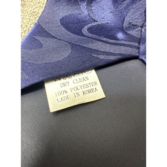 Steven Harris Handmade Mens Neck Tie Basketball Design Blue & Golden Polyester - Picture 5 of 5